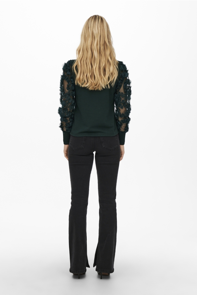 JDYFAIRVIEW L/S SWEAT JRS NOOS 15220558 PANDEROSA PINE